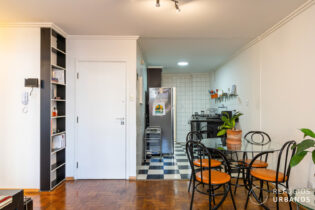 Apartamento com 2 dormitórios e 1 vaga na Consolação, são 96m² em planta muito bem distribuída no Edifício Renata.