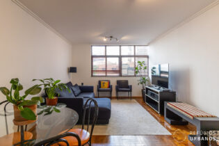 Apartamento com 2 dormitórios e 1 vaga na Consolação, são 96m² em planta muito bem distribuída no Edifício Renata.