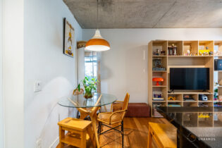 APARTAMENTO GARDEN NA POMPEIA COM 1 QUARTO, CLOSET, SALA E COZINHA SEMI-INTEGRADAS, VARANDA COM JACUZZI E 1 VAGA DE GARAGEM.