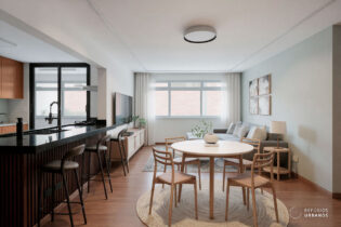 Apartamento reformado com 103m², 2 quartos e uma suíte, a um pulo da Estação Borba Gato