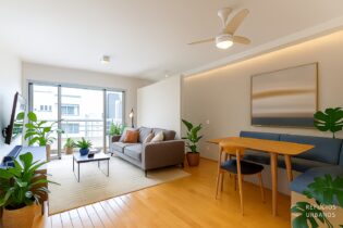 Apê de 85 m² com 2 quartos (1 suíte), 2 vagas e lazer completo. Super iluminado, ventilado e a 700m do metrô Faria Lima!