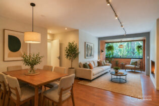 Apartamento em prédio único com lazer e 3 quartos, no Brooklin